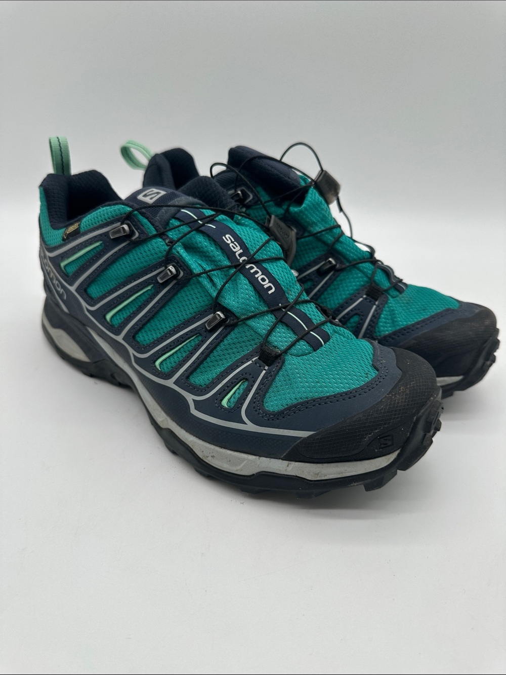 Salomon Women’s X-ultra Teal and Navy Quicklace Trail Running Shoes
